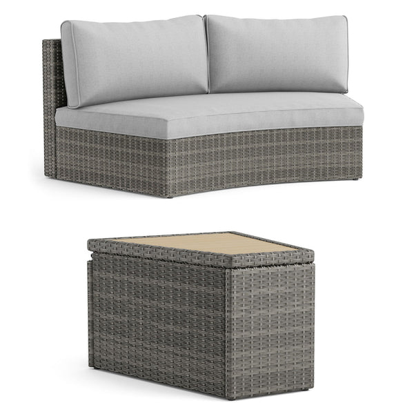 BARBUDA - 5 Pc. Sectional Sofa w/ 2 End Tables - GM-1046-5PK