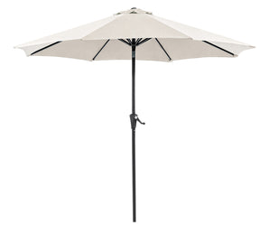 TANO - 9' Outdoor Umbrella, Beige + Base
