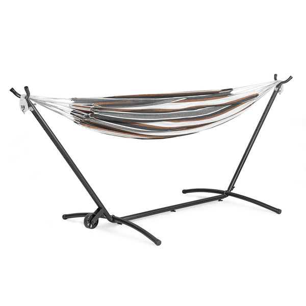 HALEY - Hammock w/ Stand, Brown - GM-4003-2PC