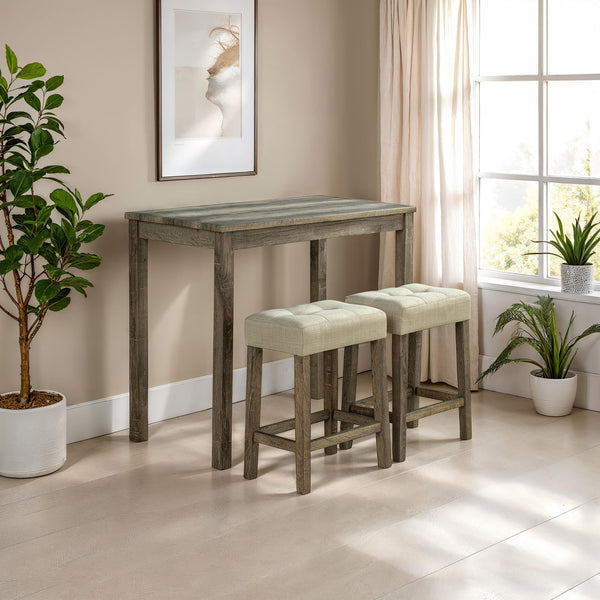 ADELAIDE - 3 Pc. Counter Ht. Table Set - SL3400BR-PT-3PK