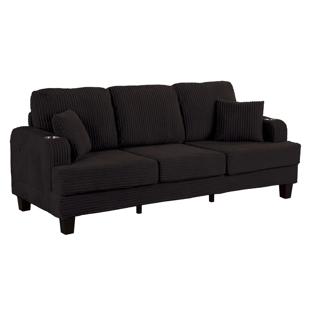 MORETAINE - Sofa + Loveseat - SL6932BK-2PC