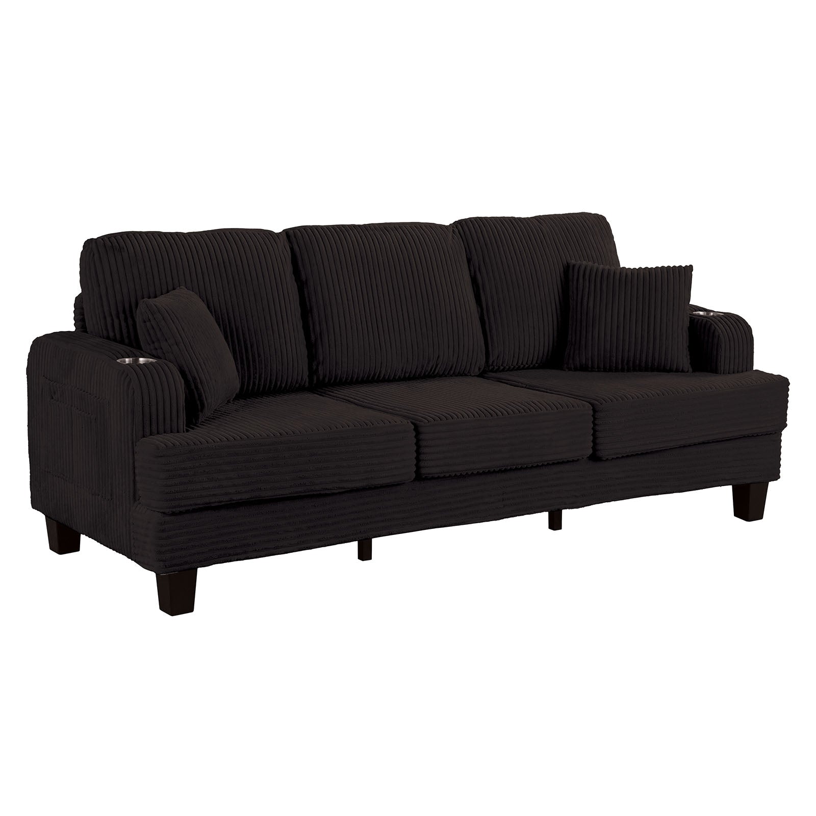 MORETAINE - Sofa + Loveseat - SL6932BK-2PC