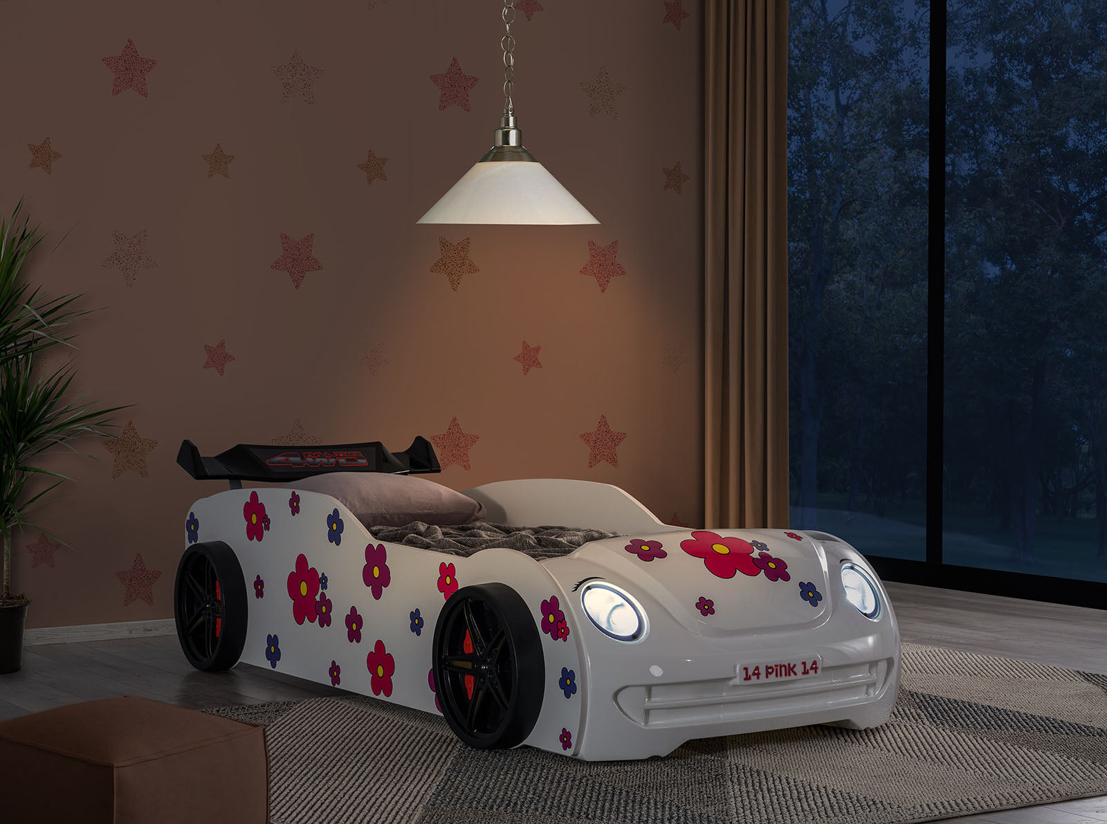 JOURLEY - Car Bed - FOA7732WH-BED