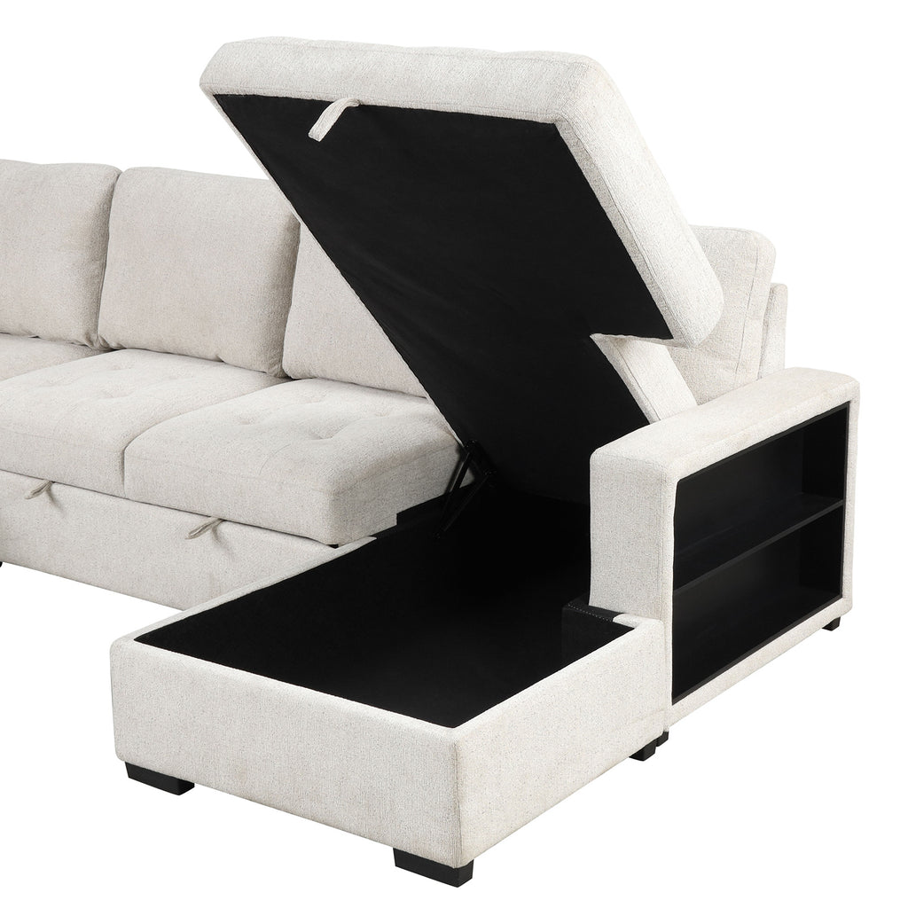 STOCKWELL - Sleeper Sofa Sectional - FM6966BG-SECT