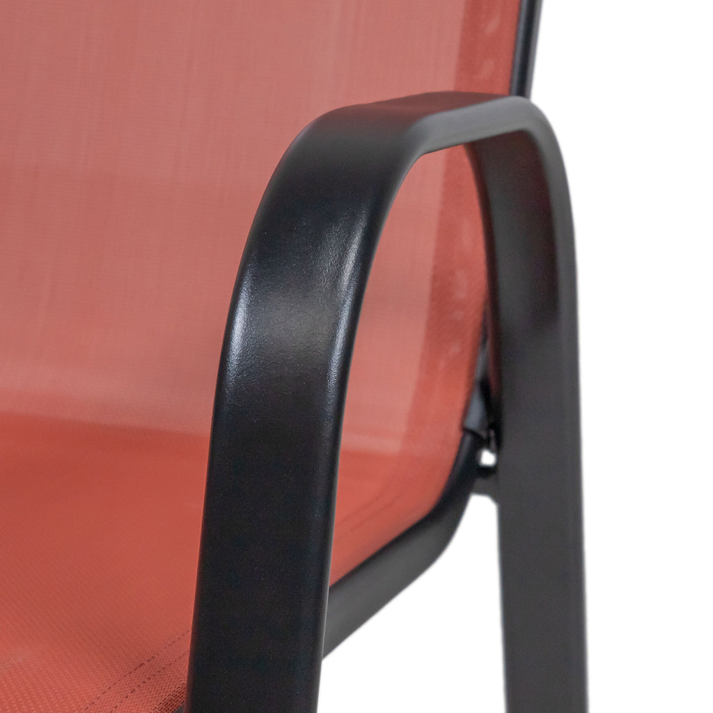 PIERRO - Stacking Chair (28/Stack), Red - LA-D013RD-28PK