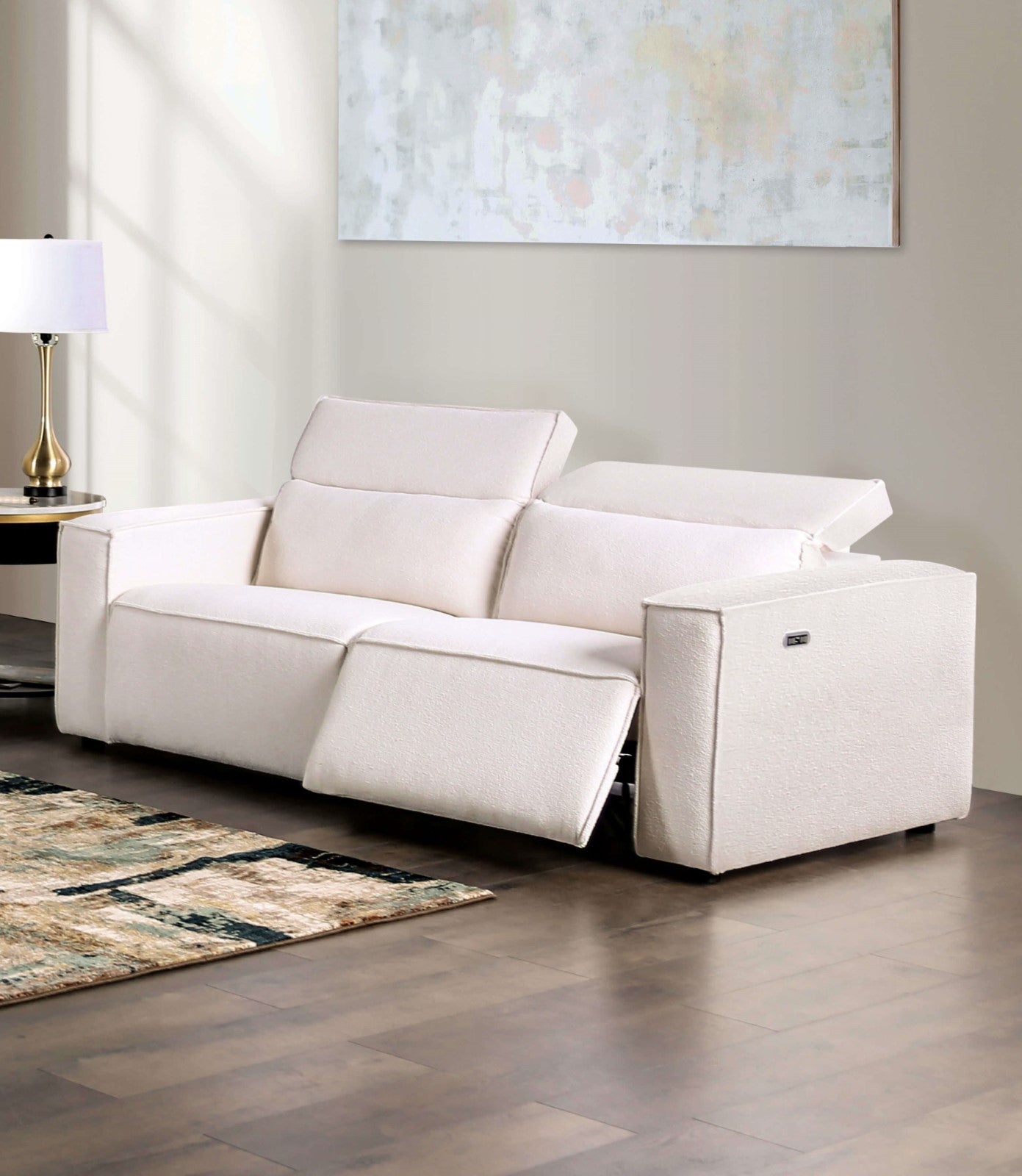 TREHARRIS - Power Loveseat - FM62002WH-LV-PM-PK