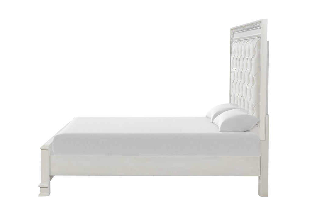 STELLA MIA - E.King Uph Bed - FM70000WH-EK-F-BED