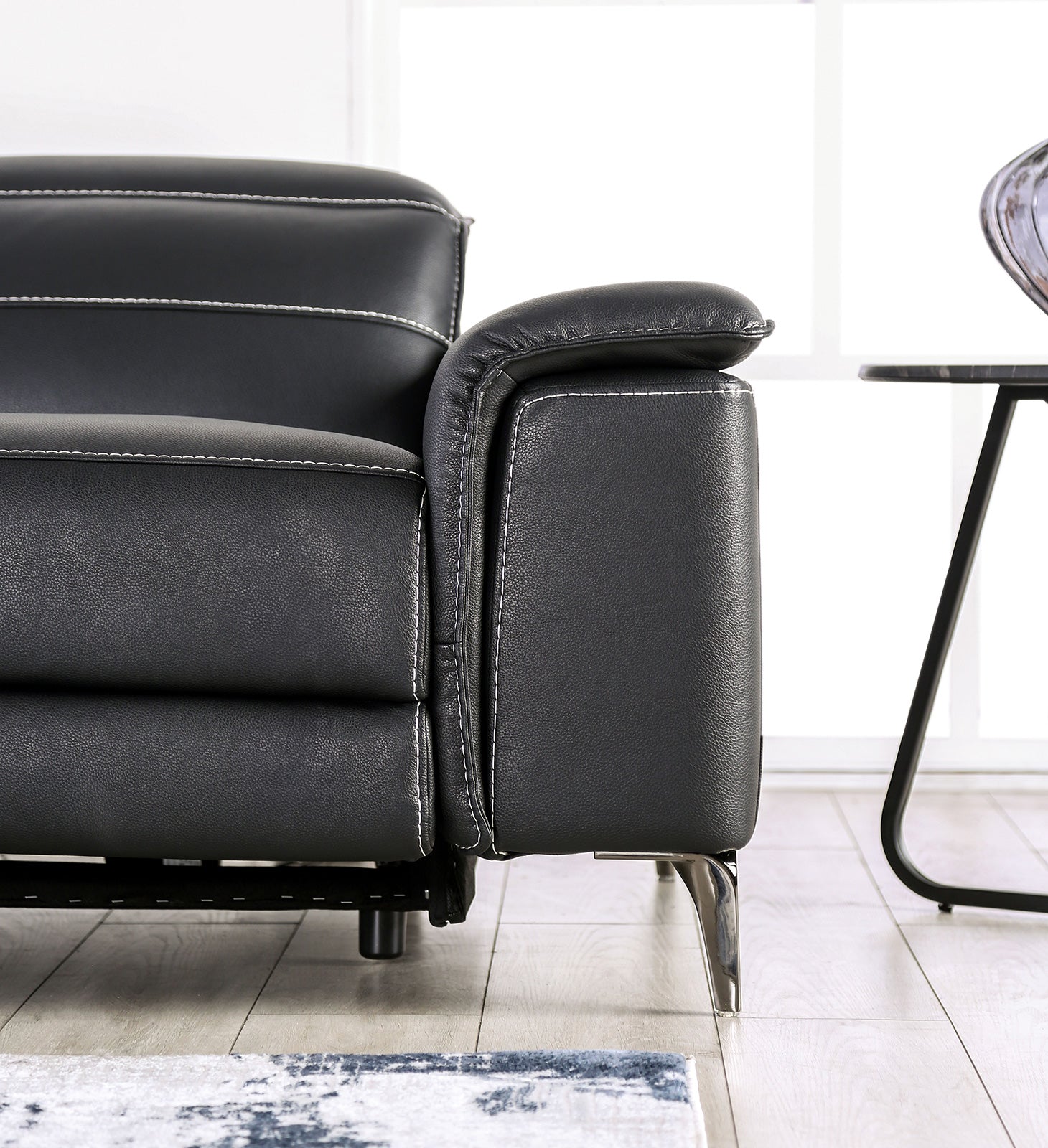 ASCONA - Power Sofa + Loveseat - CM9927BK-PM-2PC