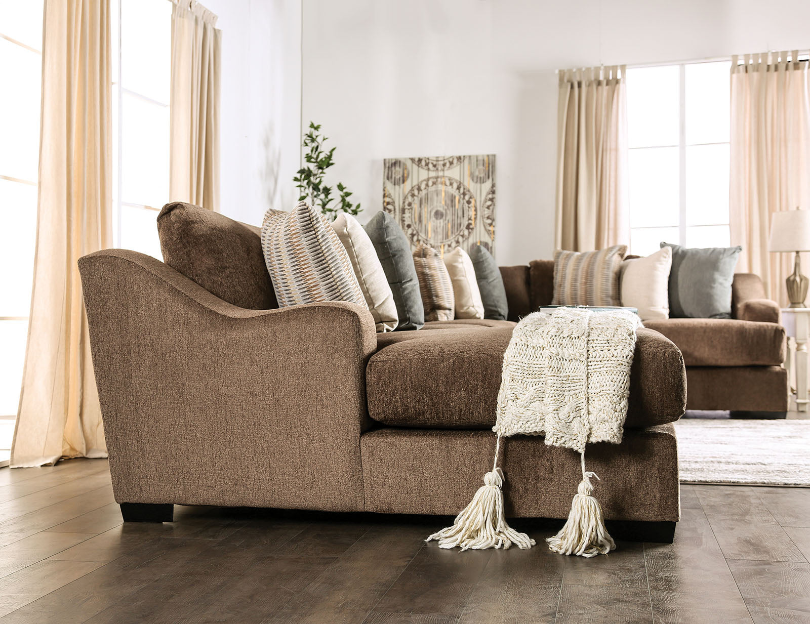FARRINGDON - Sectional, Brown - SM1122-SECT