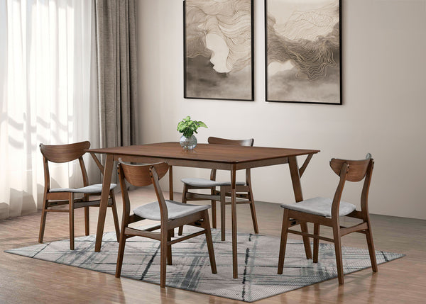 SKIEN - 5 Pc. Dining Table Set - FM3210WN-T-5PC