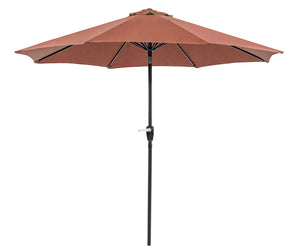 SOLI - 9' Outdoor Umbrella w/ Auto Tilt, Red - LA-A009RD