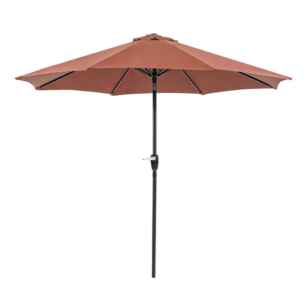 SOLI - 9' Outdoor Umbrella w/ Auto Tilt, Red - LA-A009RD