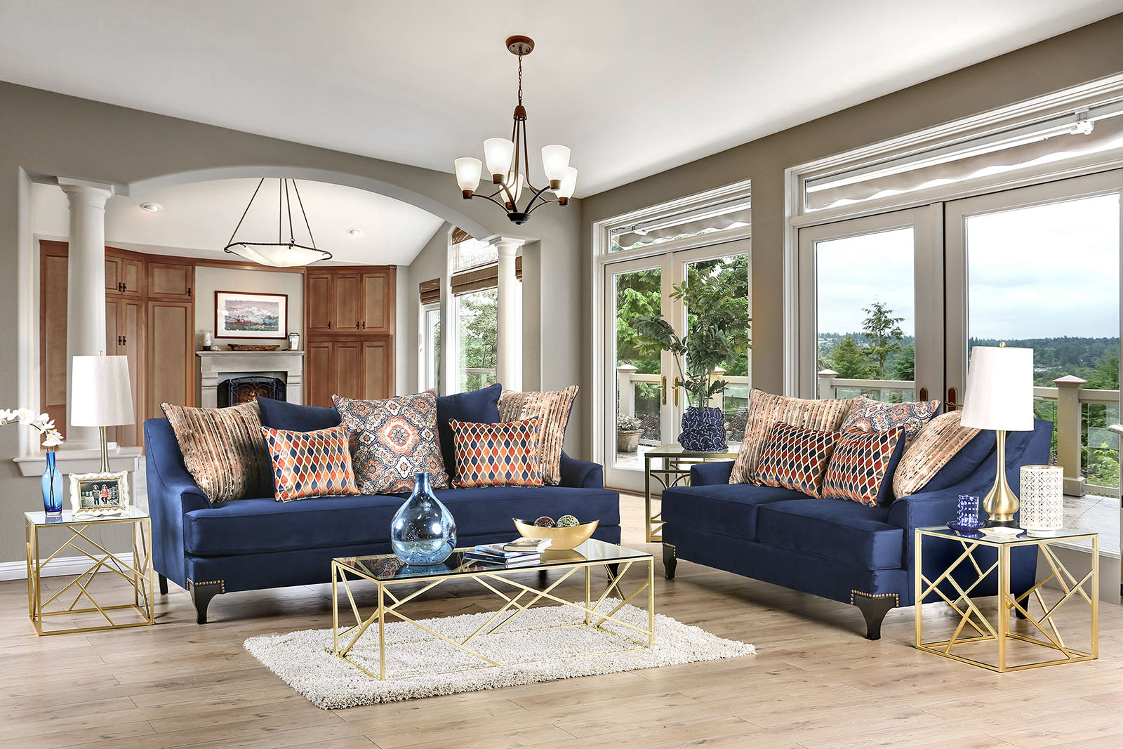 SISSETON - Loveseat, Navy - SM2210-LV