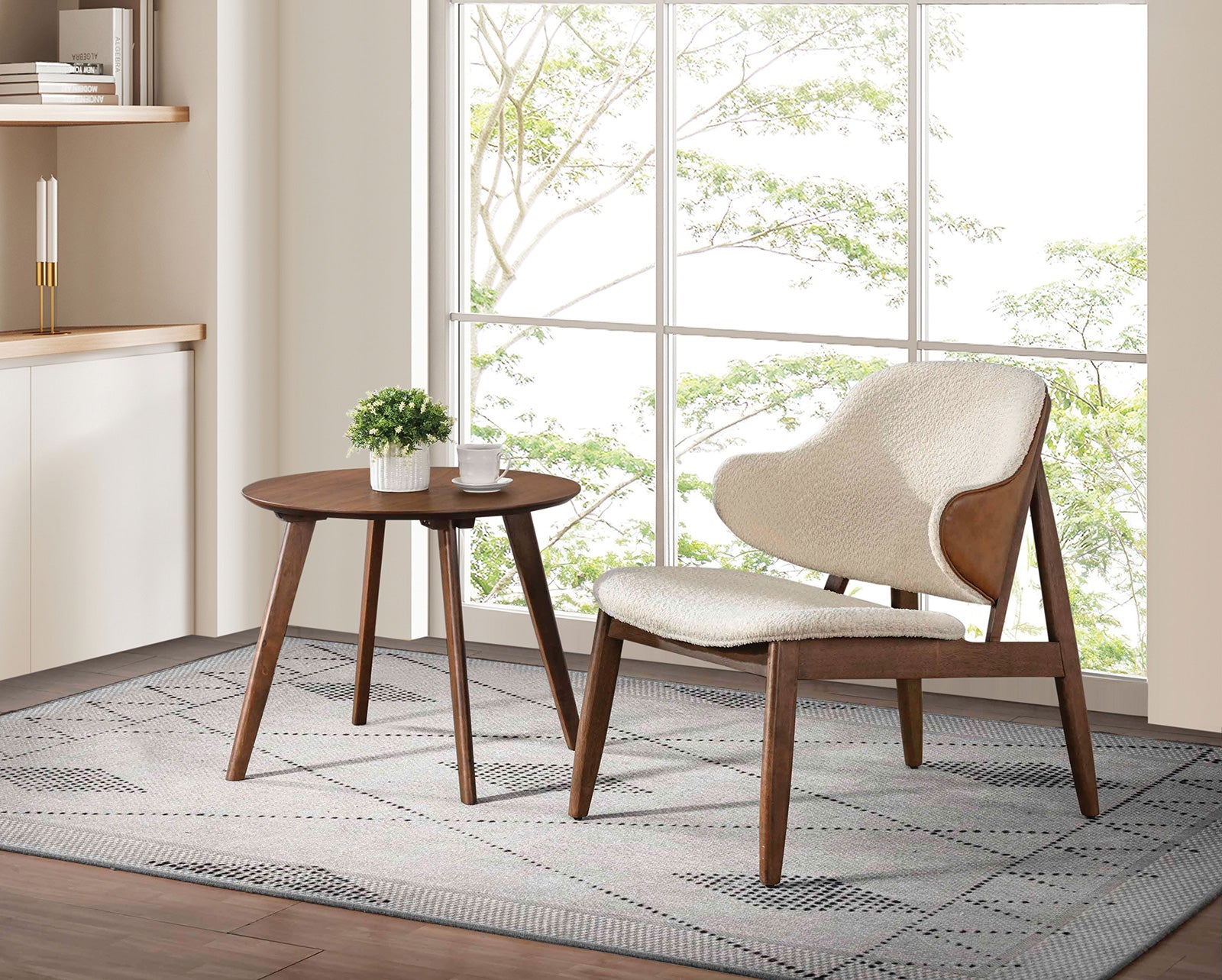 ARTH - Side Table, Walnut - FM-AC200WN