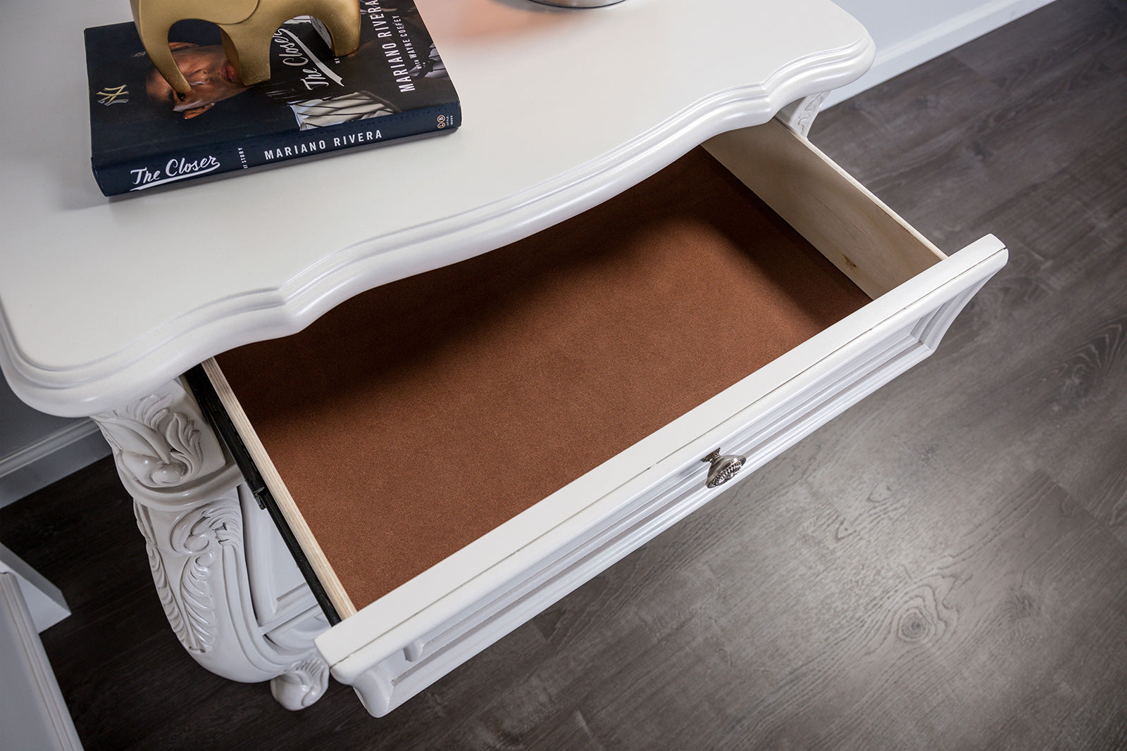 VALENTINI - Nightstand, White - FM7419WH-N