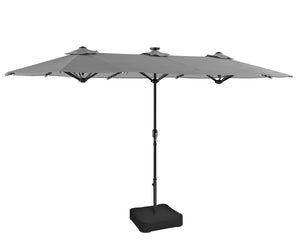 MUSA - Rectangular Market Umbrella, Gray