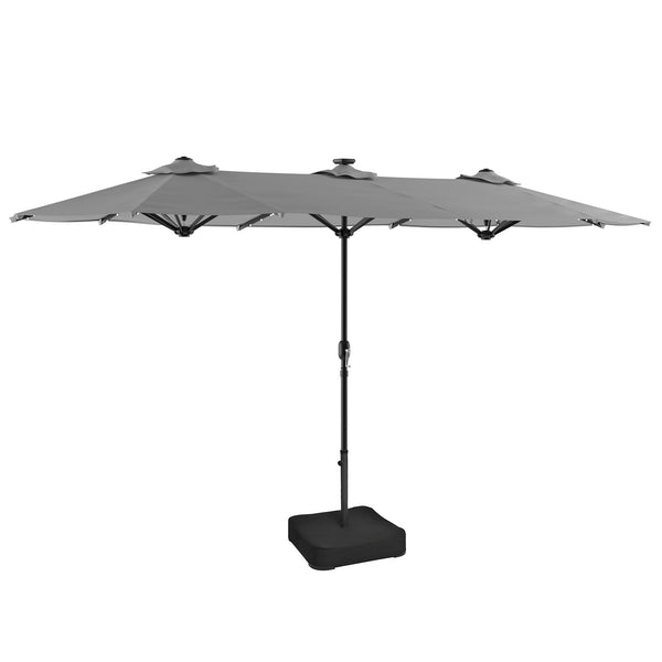 MUSA - Rectangular Market Umbrella, Gray - GM-3007GR
