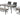 SINTRA - 6 Pc. Patio Dining Set w/ Bench - GM-2008-6PC