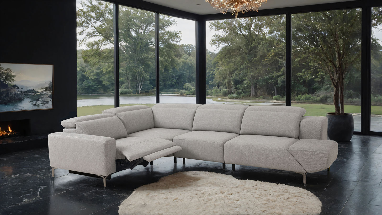 MELANCTON - Power Sectional - CM9933LG-SECT-PM