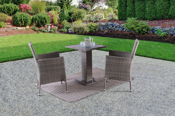 NIAMBI - 3 Pc. Patio Dining Set, Gray - FM80004GY-3PC-06GY