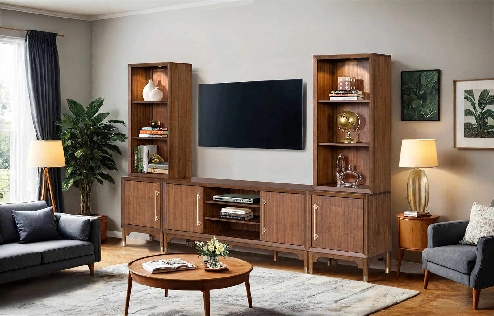 HEPBURNE - Entertainment Center - FM54000WN-TV-SET
