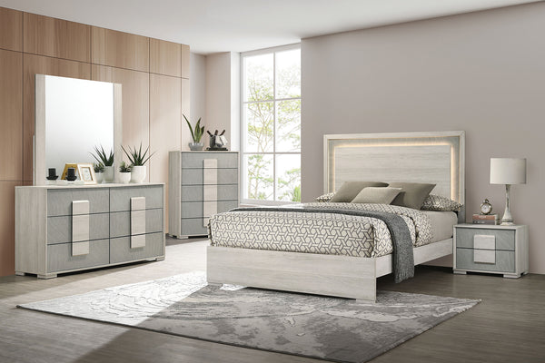 LINCOLT - 4 Pc. Queen Bedroom Set - FM7201WH-Q-4PC
