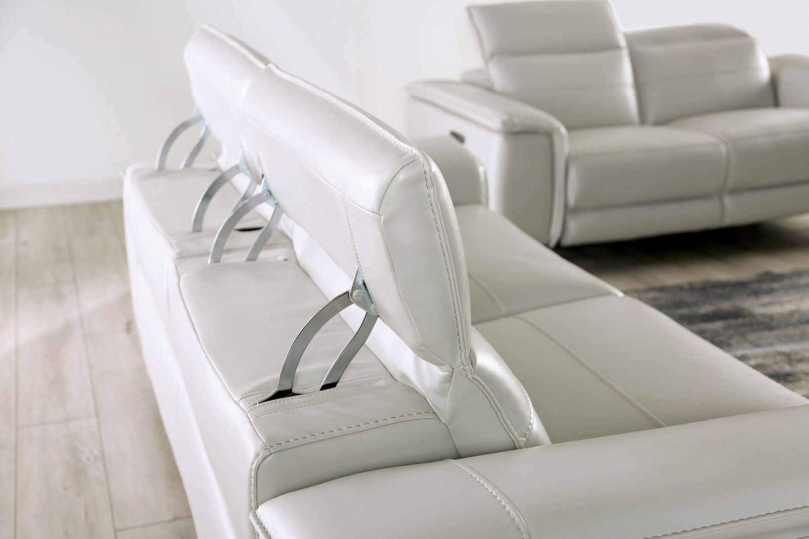 ASCONA - Power Sofa + Loveseat - CM9927FG-PM-2PC