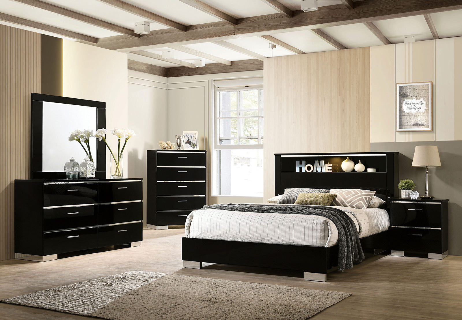 CARLIE - Dresser, Black - FOA7039D