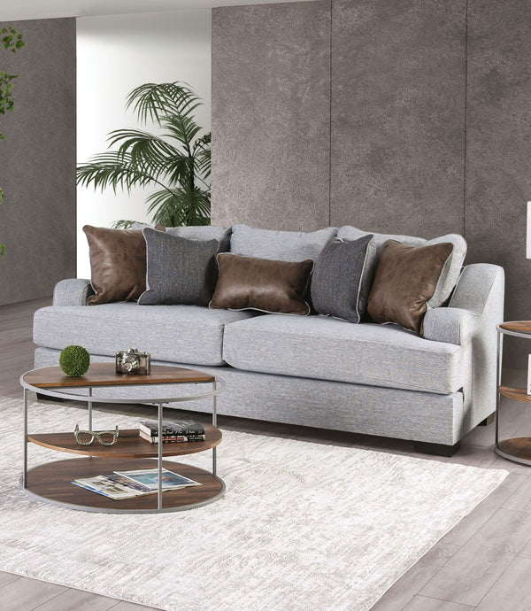 SKYLINE - Sofa, Light Gray/Brown - SM1211-SF
