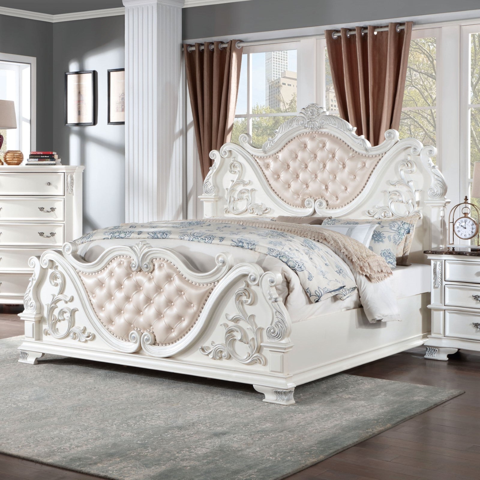 ESPARANZA - Queen Bed - CM7478WH-Q-BED