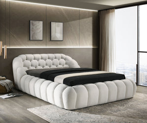NEWQUAY - E.King Bed, White - FM7260WH-EK-BED