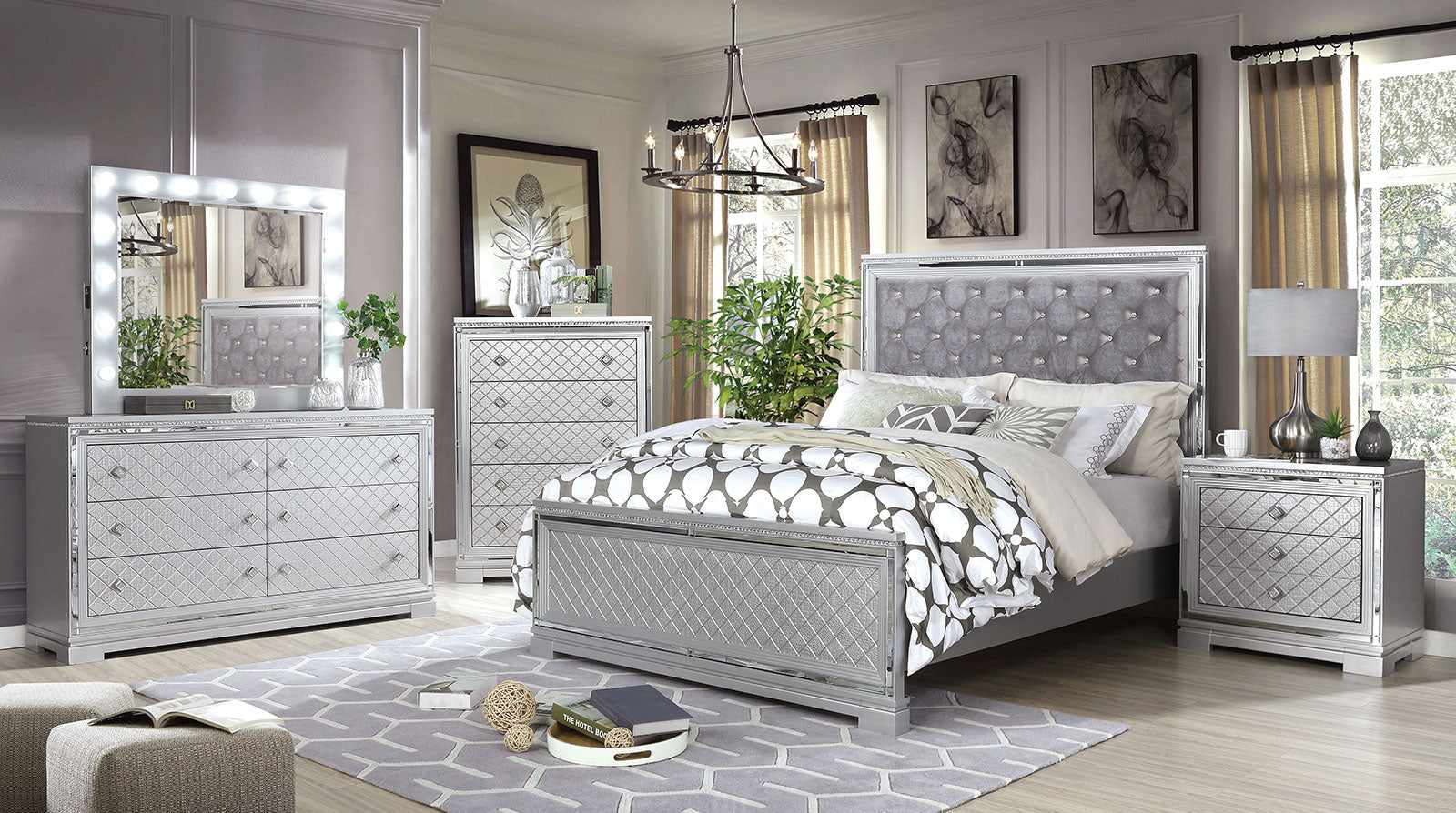 BELLETERRE - 4 Pc. Queen Bedroom Set - CM7518Q-4PC