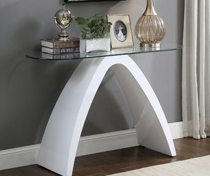 NAHARA - Sofa Table, White - FOA4042WH-S-TABLE