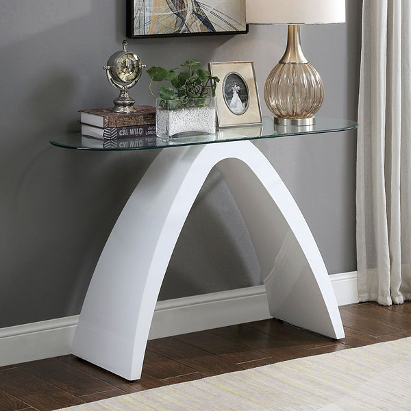 NAHARA - Sofa Table, White - FOA4042WH-S-TABLE