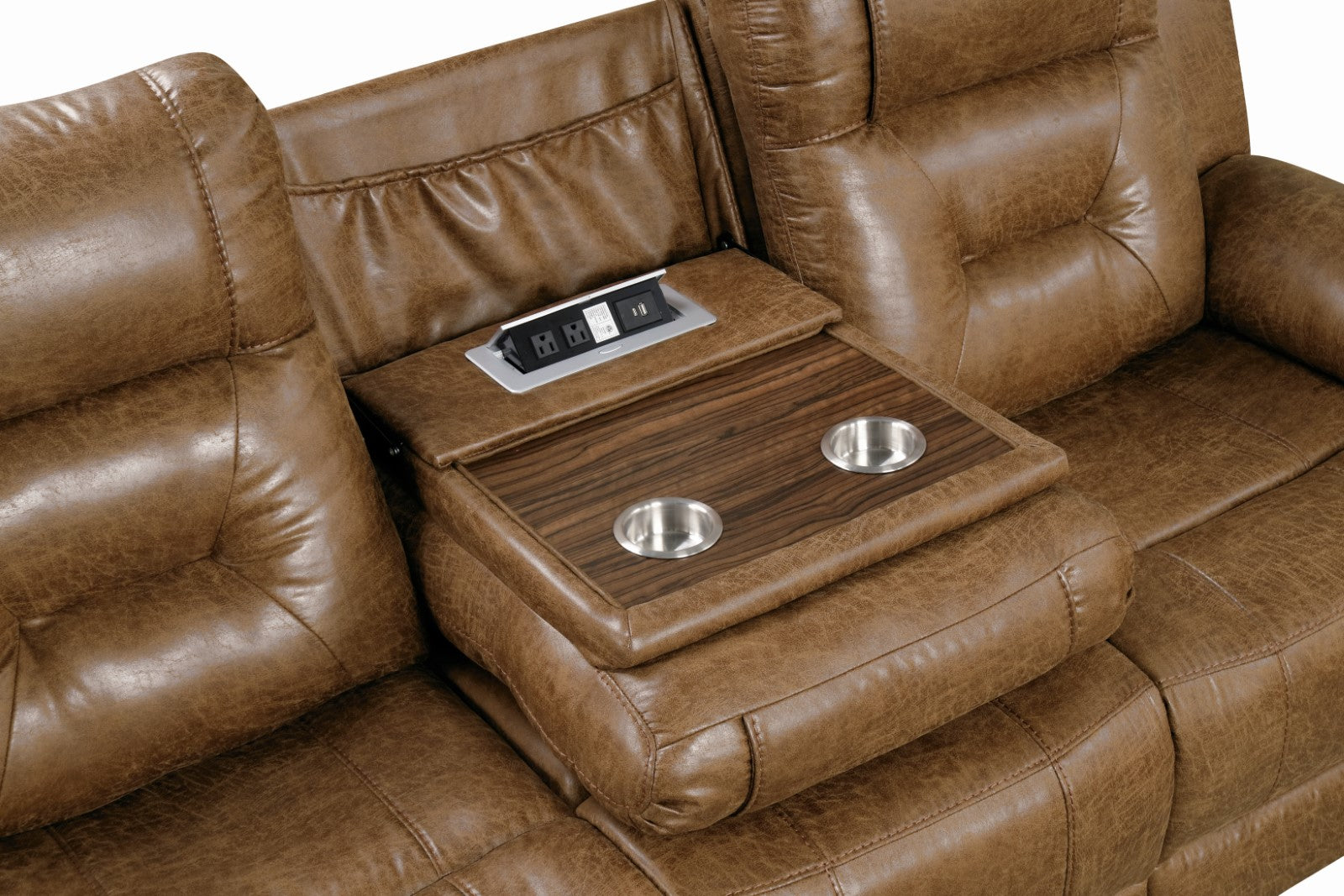 EZEKIUS - Manual Sofa + Loveseat - FM6011BR-M-2PC
