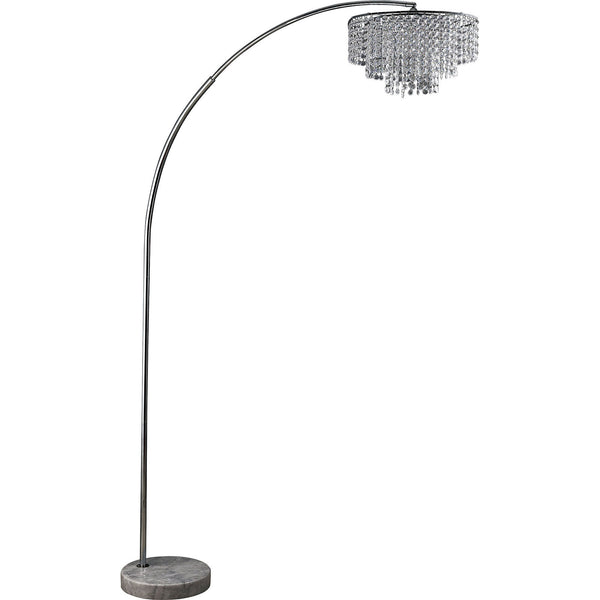 JULIE - 62"H Crystal Chrome Arch Lamp - L76938SN