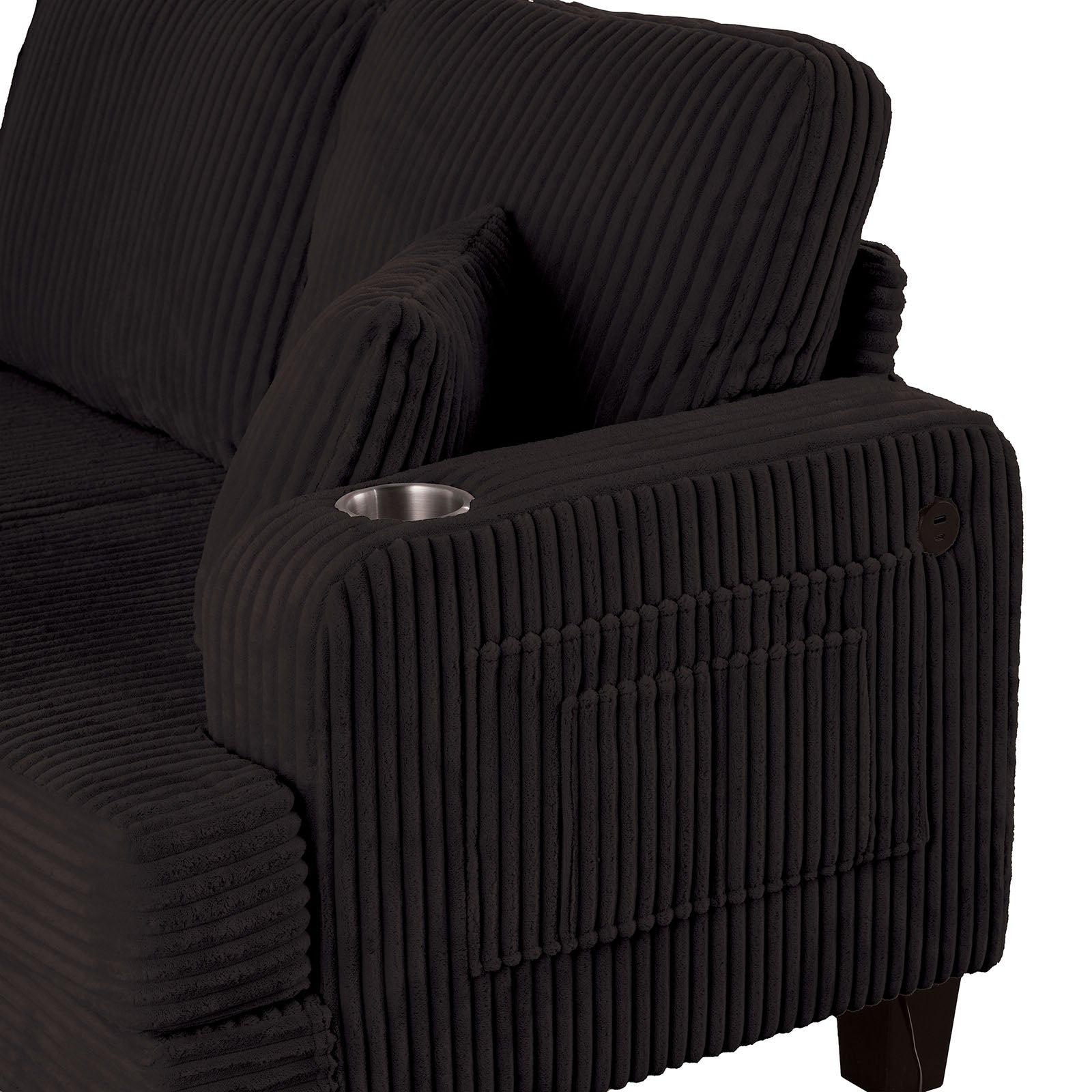 MORETAINE - Sofa + Loveseat - SL6932BK-2PC