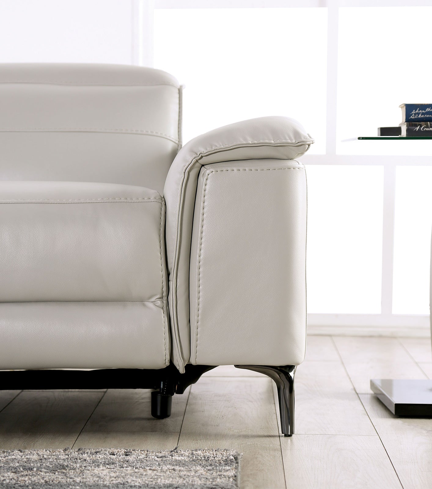 ASCONA - Power Sofa + Loveseat - CM9927FG-PM-2PC
