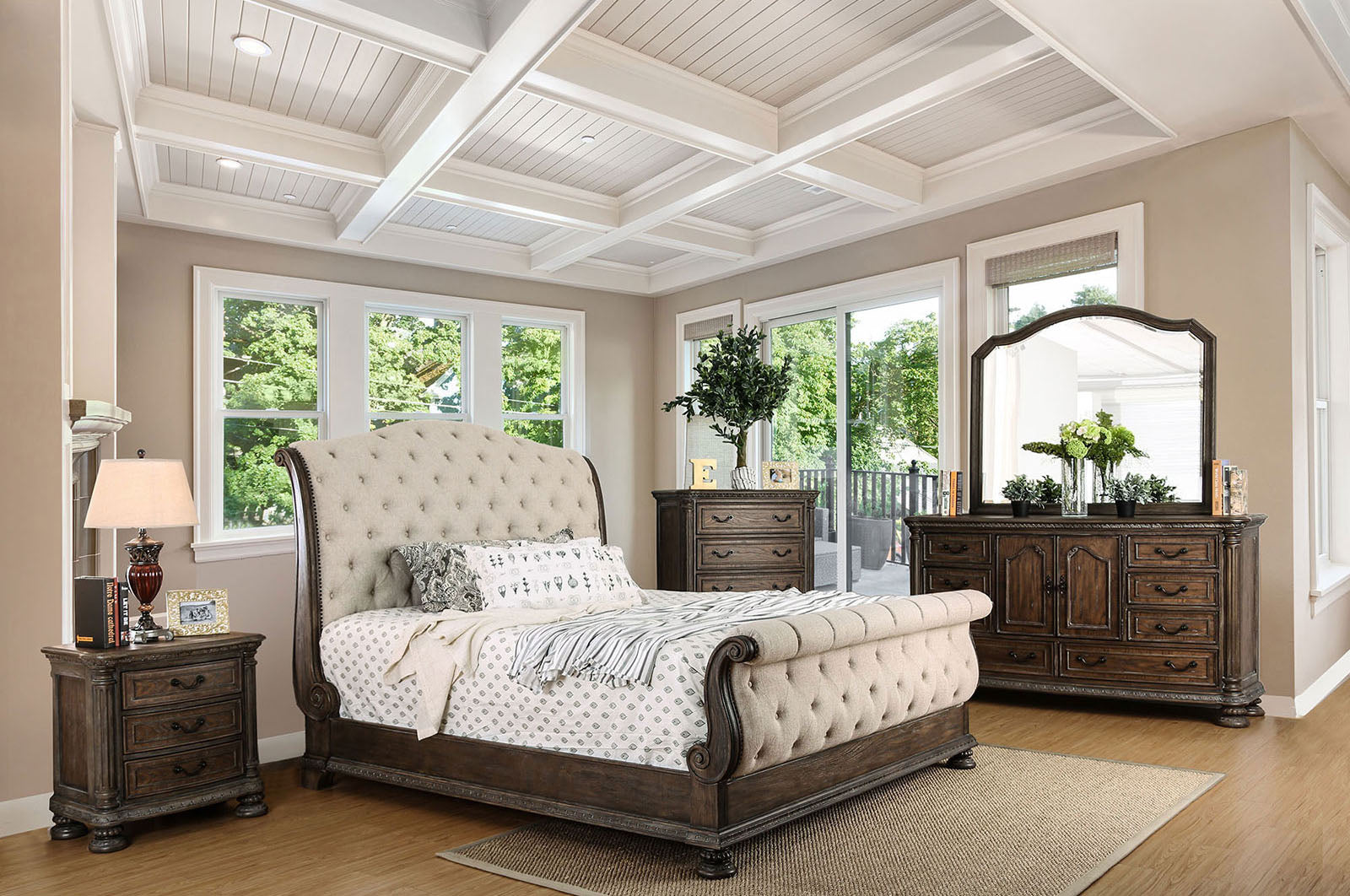LYSANDRA - 4 Pc. Queen Bedroom Set - CM7663Q-4PC