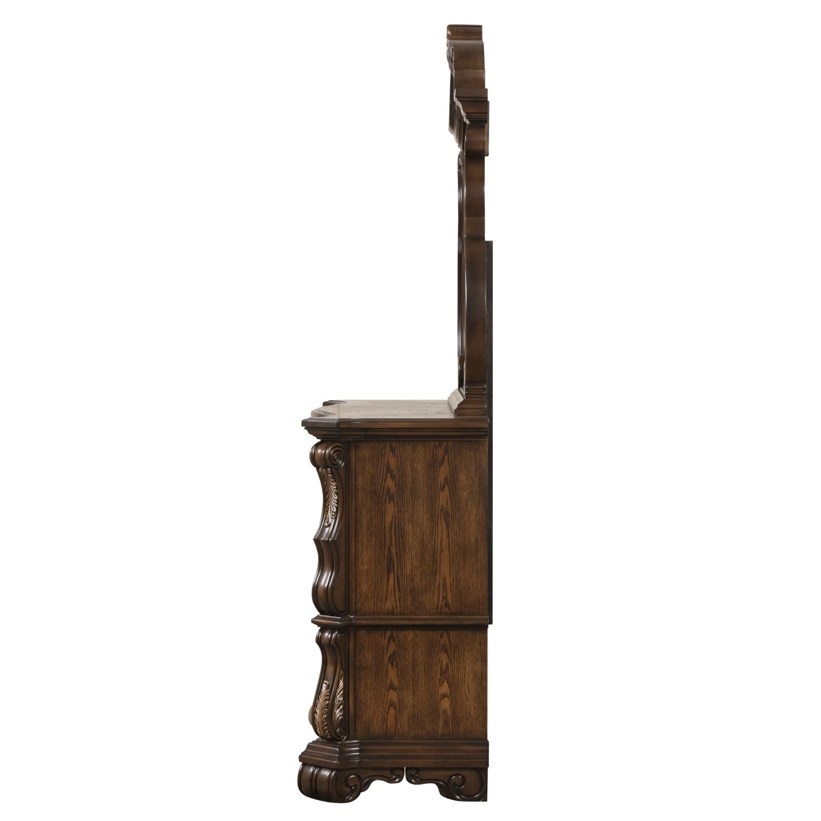 LEOVANNI - Dresser w/ Jewelry Tray, Dark Brown - FM70003DB-D