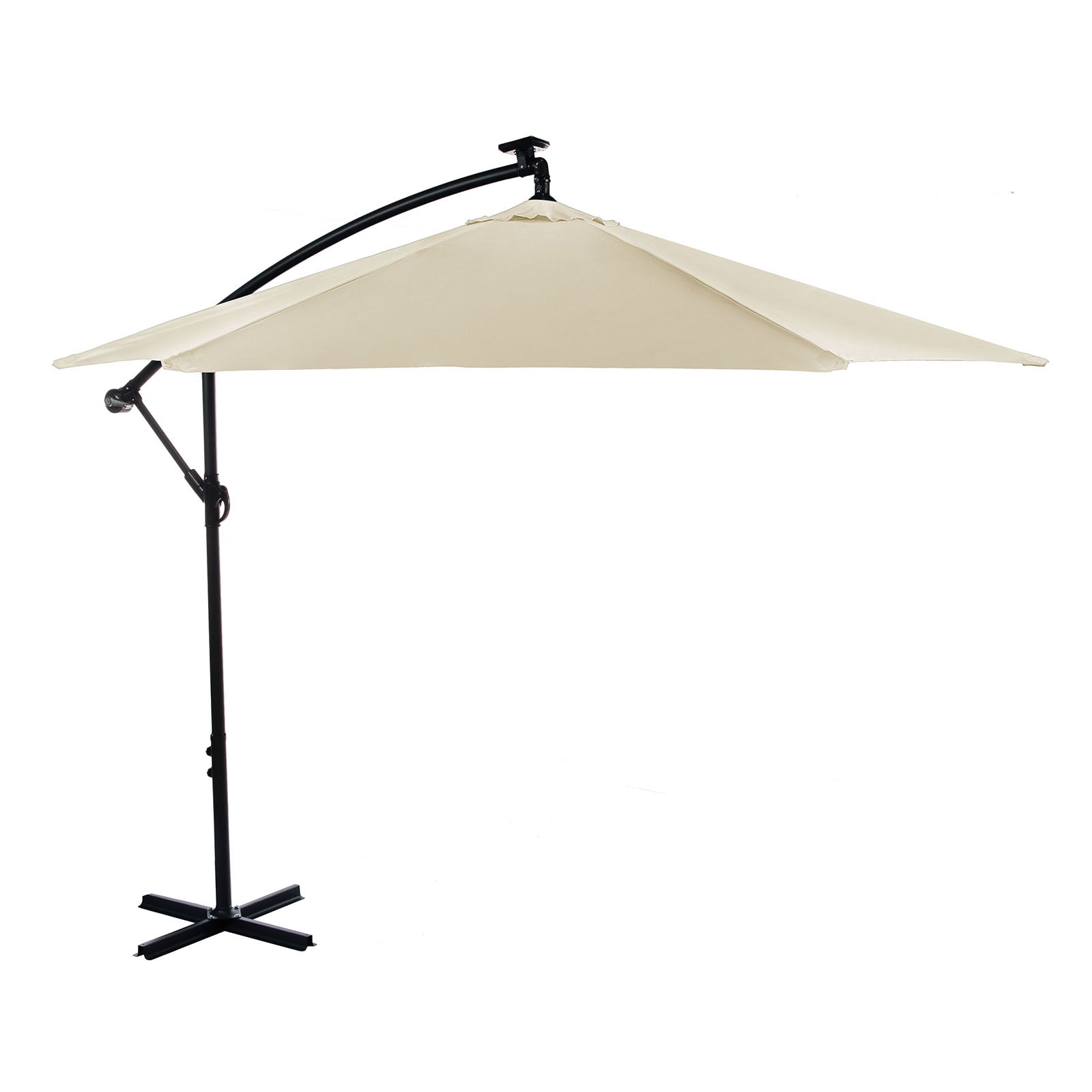 GLAM - Cantilever Umbrella w/ LED, Canvas Stone - GM-3003CS