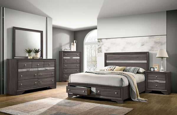 CHRISSY - 4 Pc. Queen Bedroom Set - CM7552GY-Q-4PC