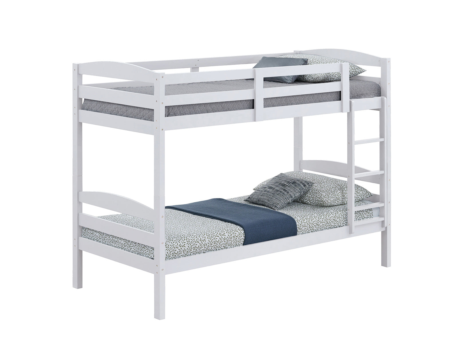 FINSBURY - Twin/Twin Bunk, White - FM-BK110WH-T