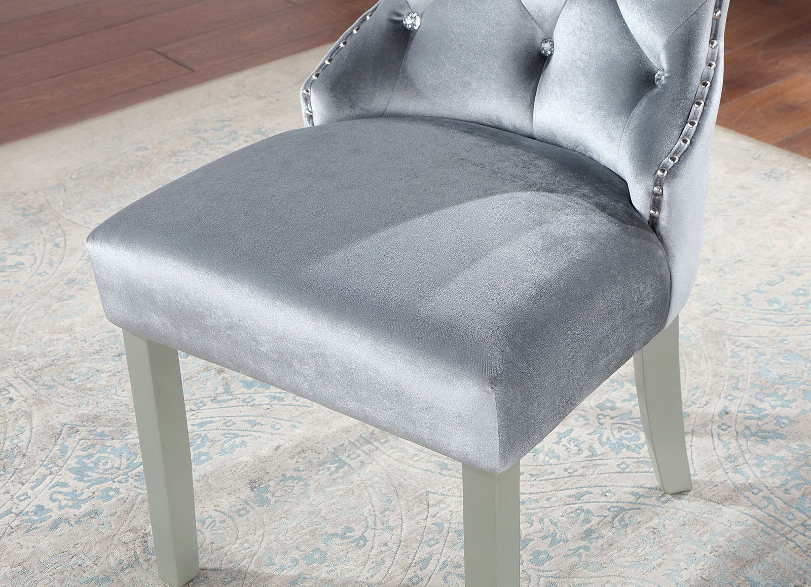 ADALIA - Wingback Chair (2/CTN) - CM3241GY-SC-2PK