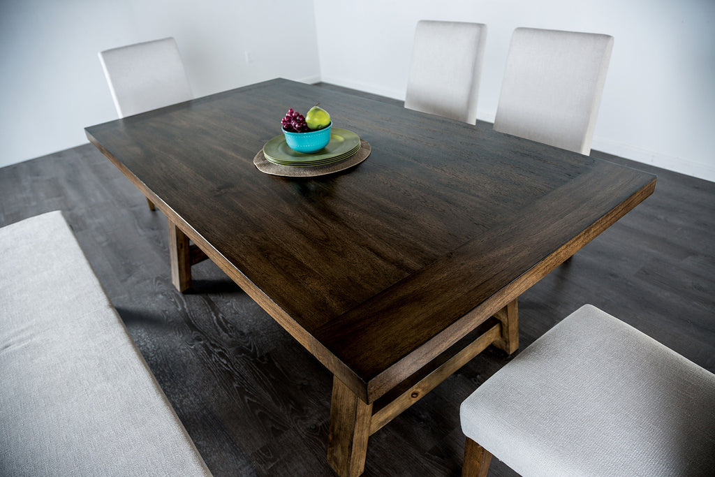 LOSONE - 7 Pc. Dining Table Set - FM3422BR-T-7PC