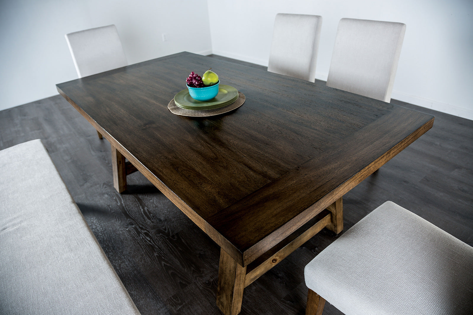 LOSONE - 7 Pc. Dining Table Set - FM3422BR-T-7PC