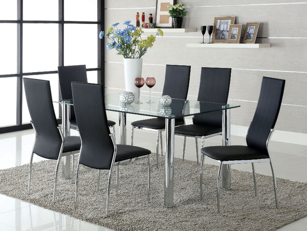 KALAWAO - 7 Pc. Dining Table Set - CM8319T-8310BK-7PC