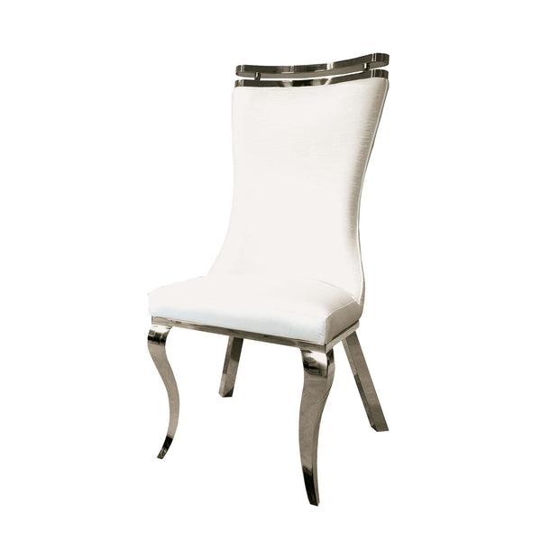 PALAZZO - Silver Chair (2/CTN) - FM33010WH-SC-2PK