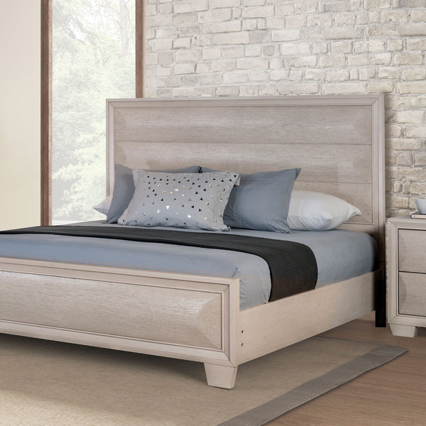 CHEMNITZ - Queen Bed, White - FM7399WH-Q-BED