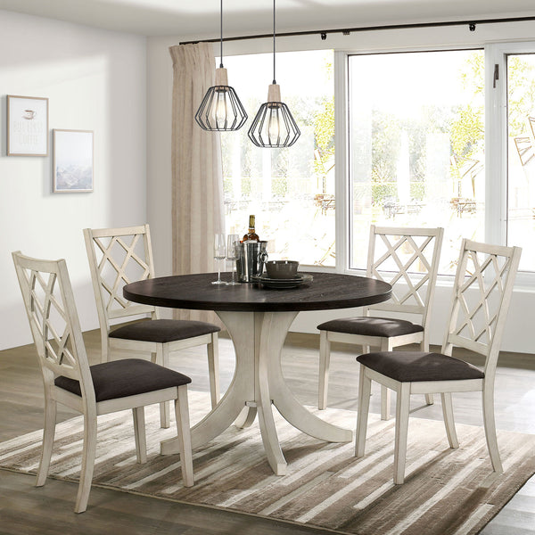 HALEIGH - 5 Pc. Round Dining Table Set - CM3491RT-5PC
